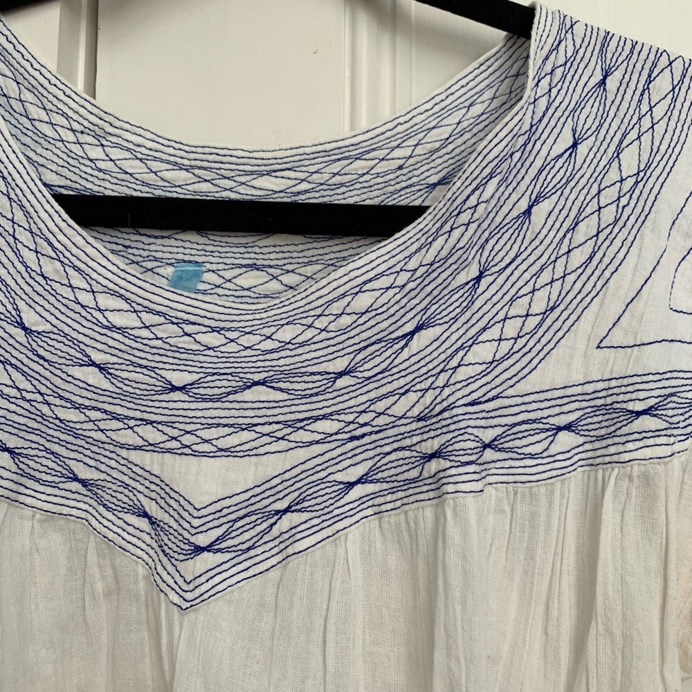 Hand embroidered top. Made and purchased in Tulum.